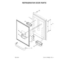 Maytag MBR1957FEZ00 refrigerator door parts diagram