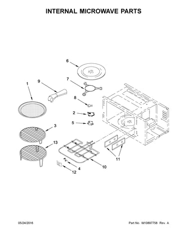 Internal microwave parts