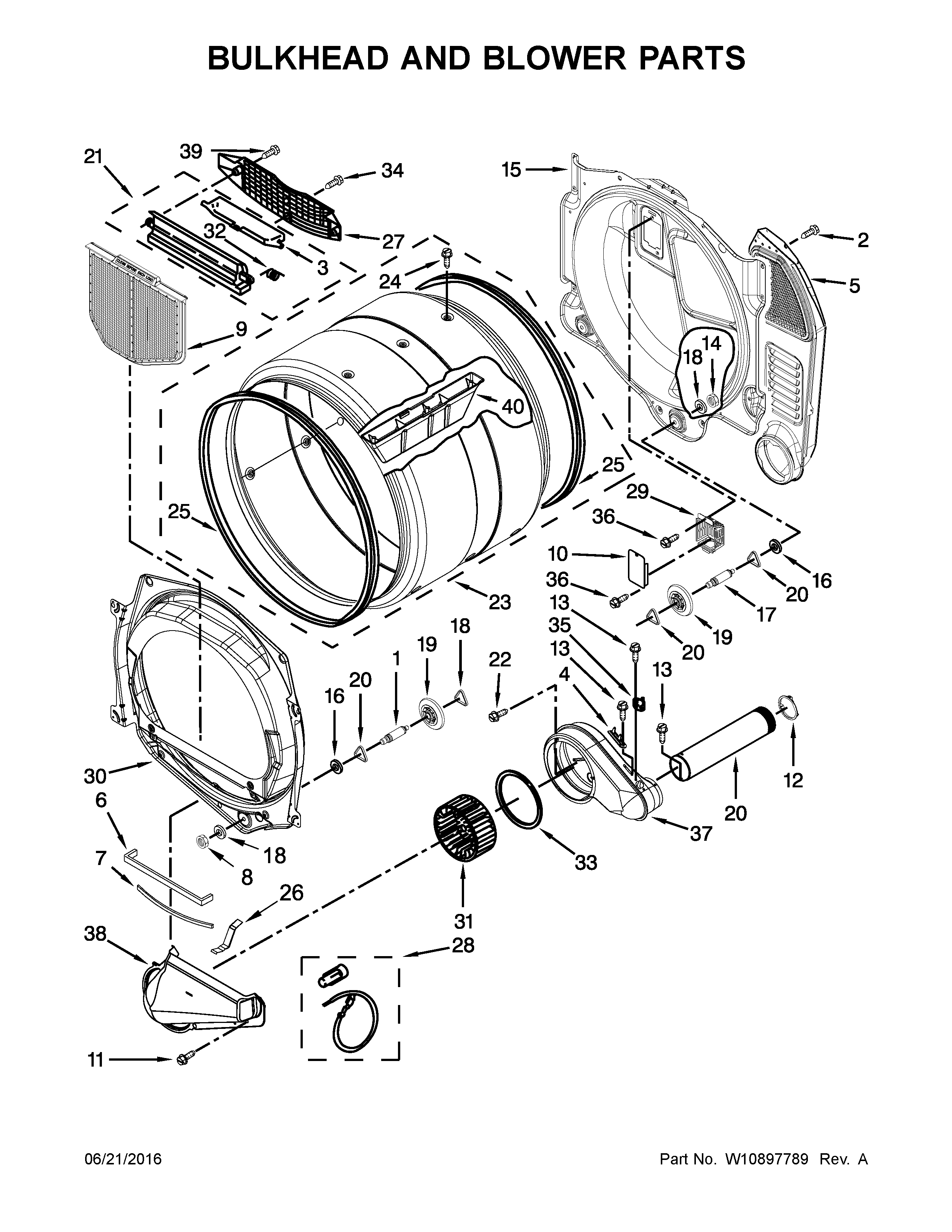 BULKHEAD AND BLOWER PARTS