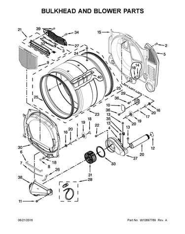 Bulkhead and blower parts