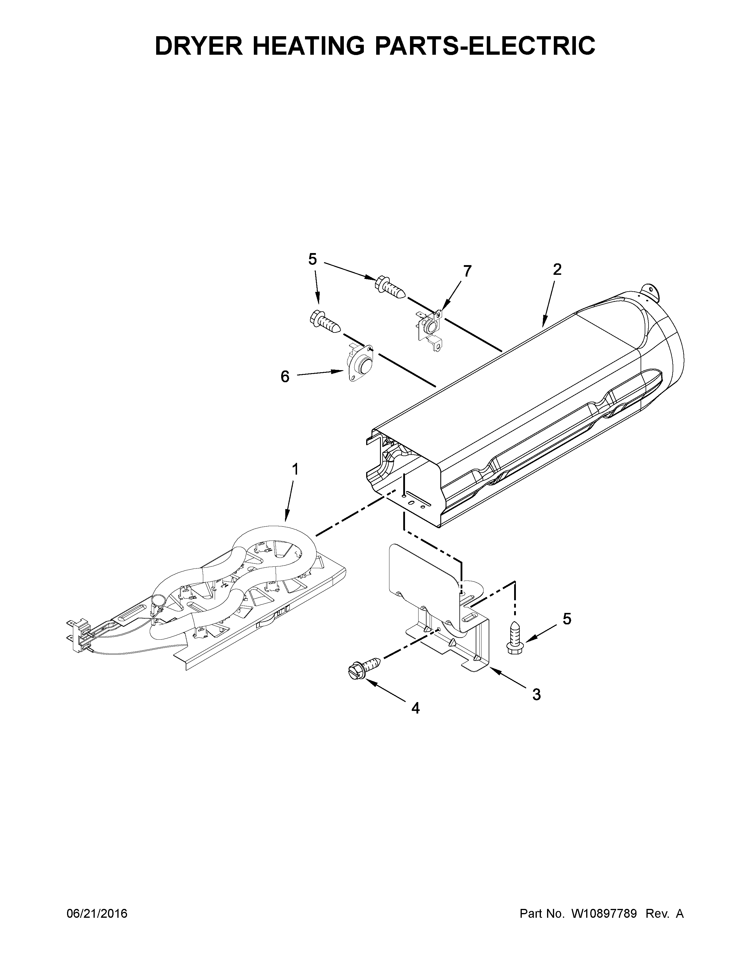 Dryer heating parts-electric