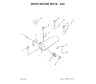Maytag MLE20PDCZW0 dryer heating parts-gas diagram