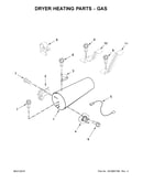 Dryer heating parts-gas