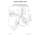Maytag MLE20PDCZW0 burner assembly parts diagram