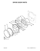 Dryer door parts