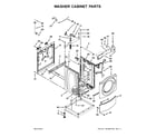 Maytag MLG20PDCWW1 washer cabinet parts diagram