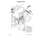 Amana NGD5800DW1 cabinet parts diagram