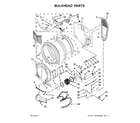 Amana NGD5800DW1 bulkhead parts diagram