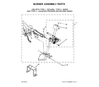 Maytag 7MMGDC300DW3 burner assembly parts diagram