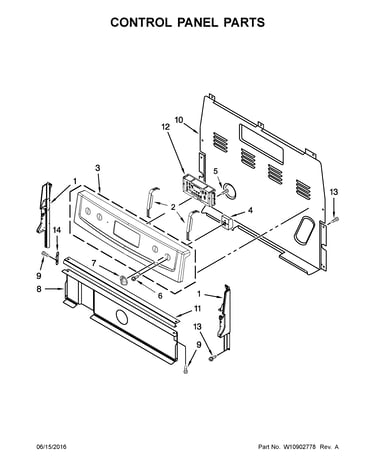 Control panel parts