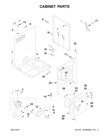 Cabinet parts