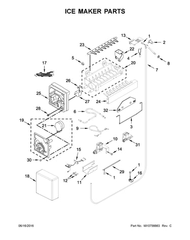 Ice maker parts