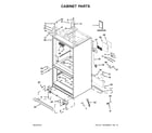 Whirlpool WRF757SDEH01 cabinet parts diagram