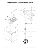 Icemaker and ice container parts