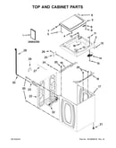 Top and cabinet parts