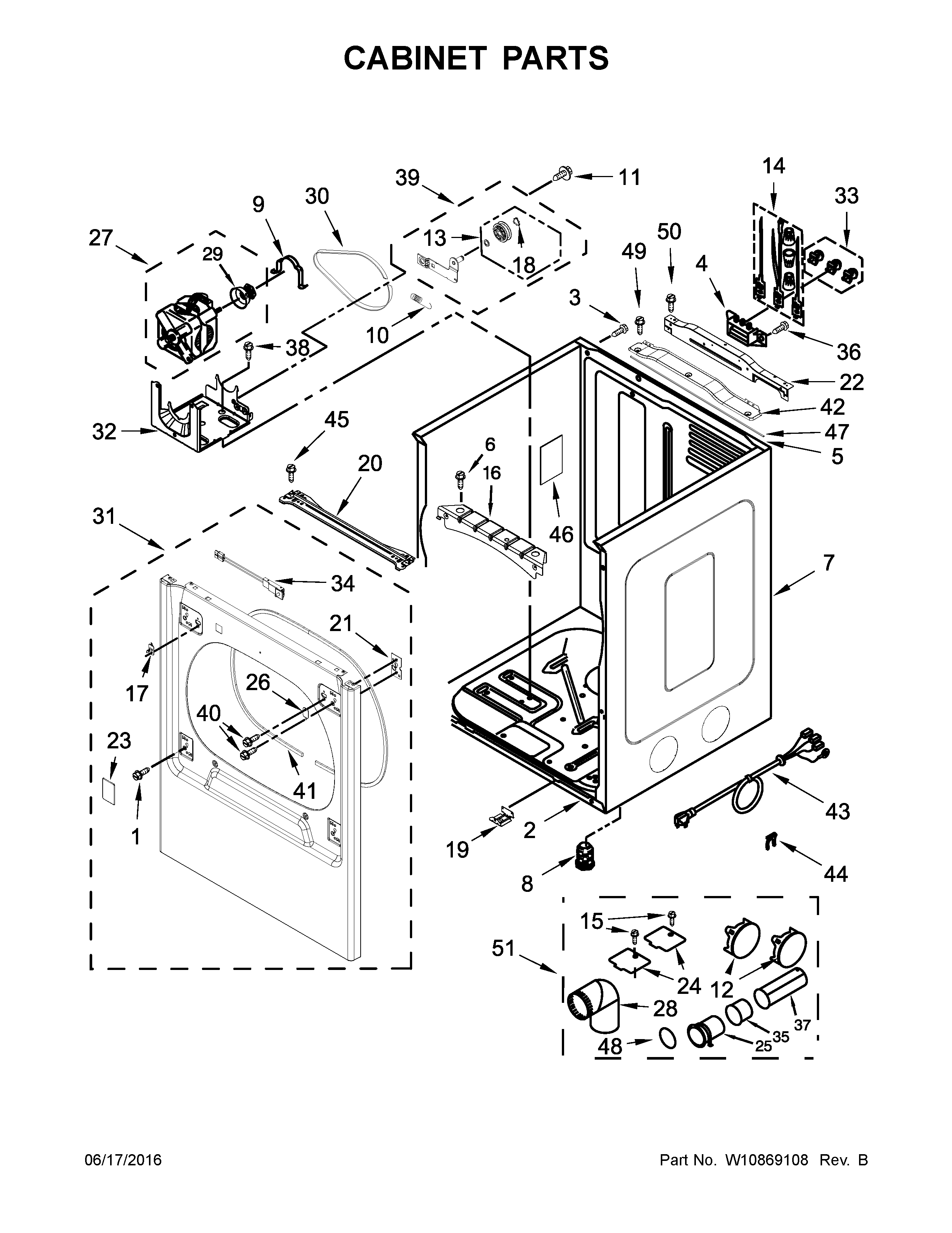 Cabinet parts