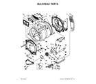 Whirlpool YWED8500DC3 bulkhead parts diagram