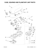Case, gearing and planetary unit parts