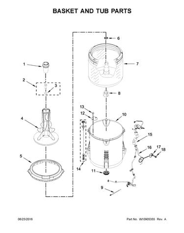 Basket and tub parts