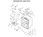 KitchenAid KRFF507HBS00 refrigerator liner parts diagram
