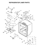 Refrigerator liner parts