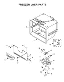 Freezer liner parts