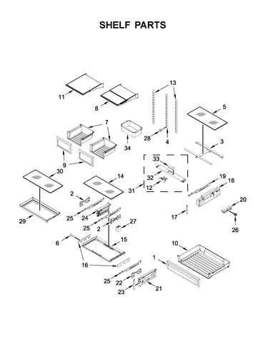 Shelf parts