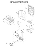 Dispenser front parts