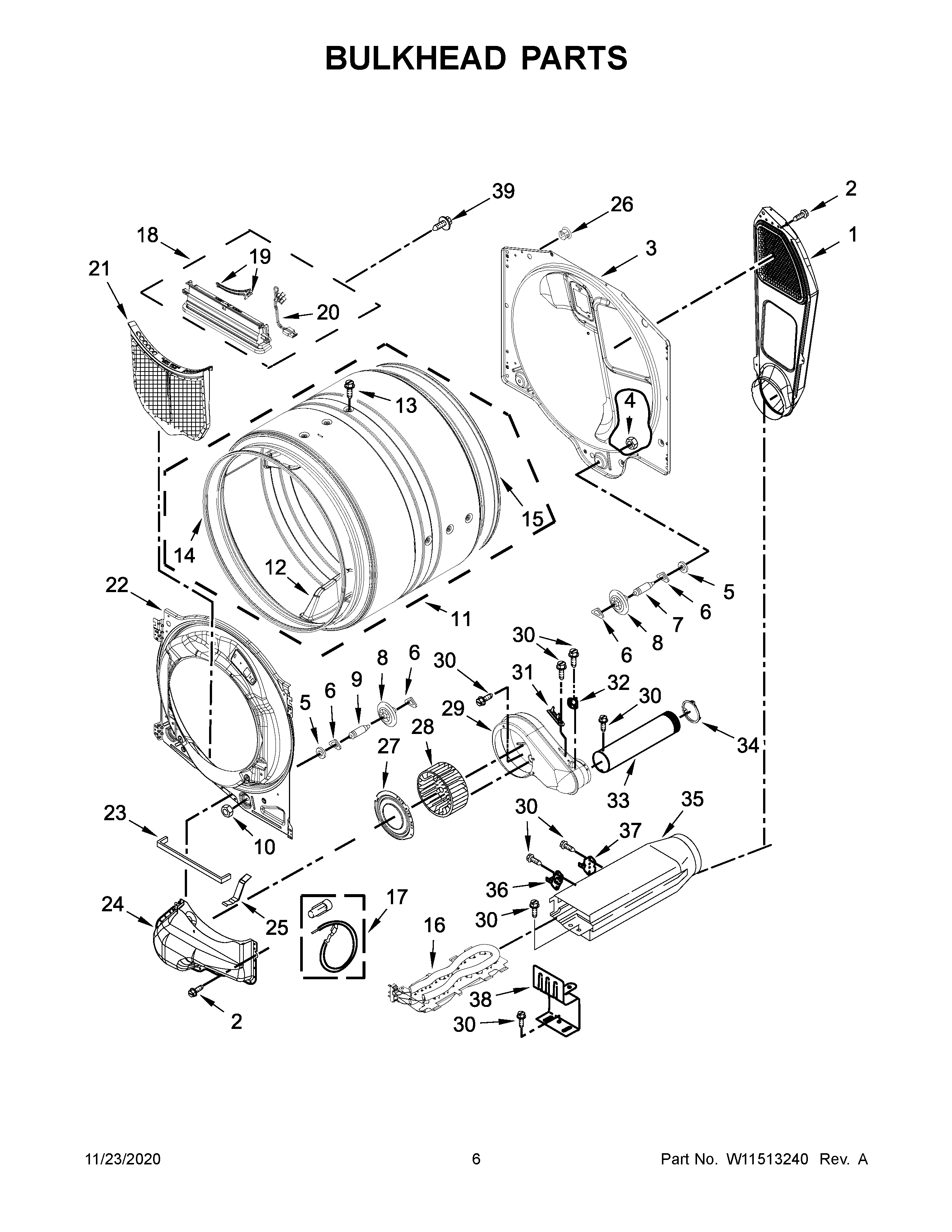 Bulkhead parts