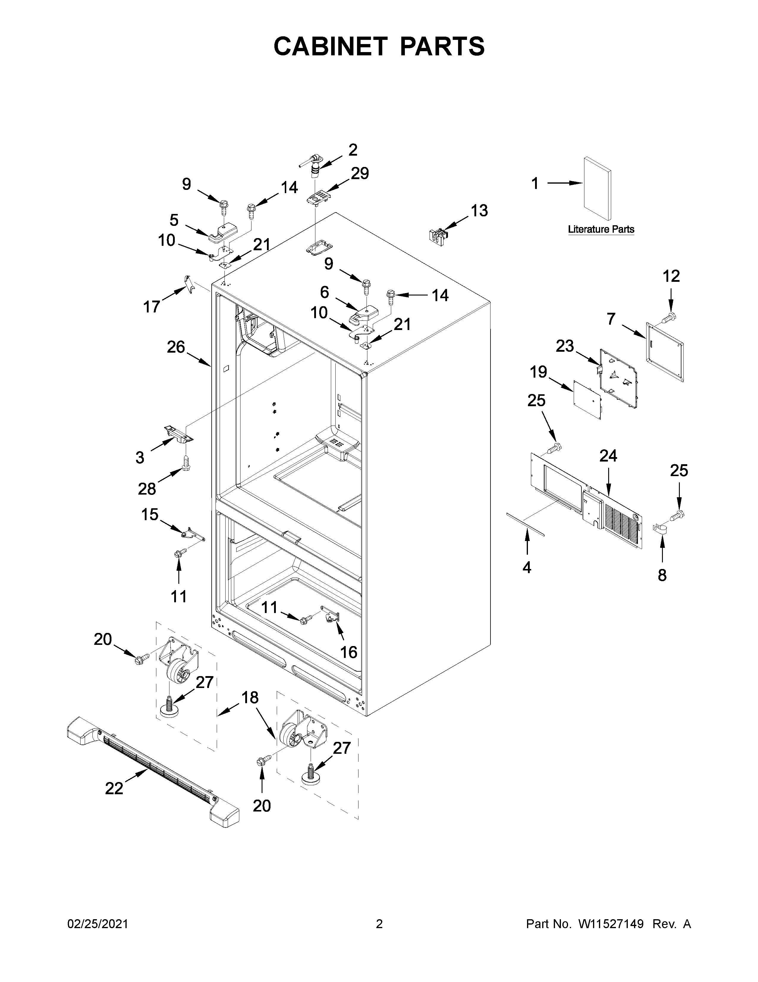 CABINET PARTS