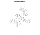 Maytag MFI2269FRW03 freezer door parts diagram