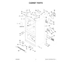 Jenn-Air JFC2290RTB03 cabinet parts diagram
