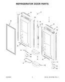 Refrigerator door parts