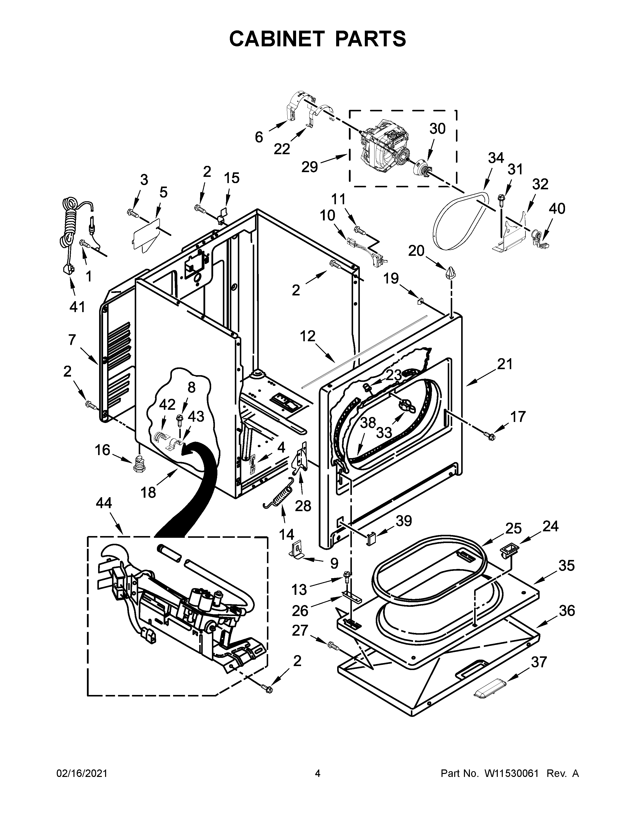 Cabinet parts