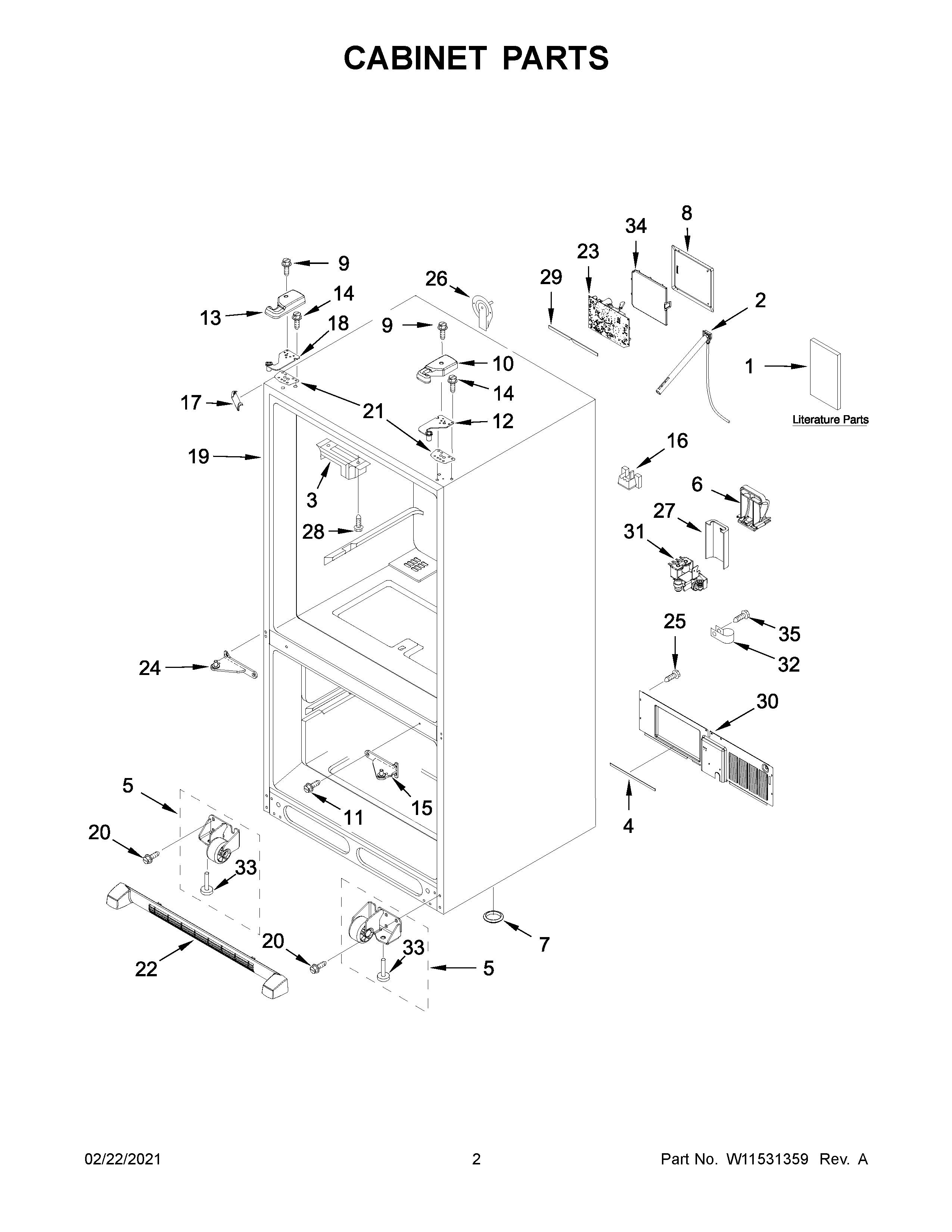 Cabinet parts