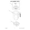 KitchenAid 5KSB1325PPA0 jar assembly parts diagram