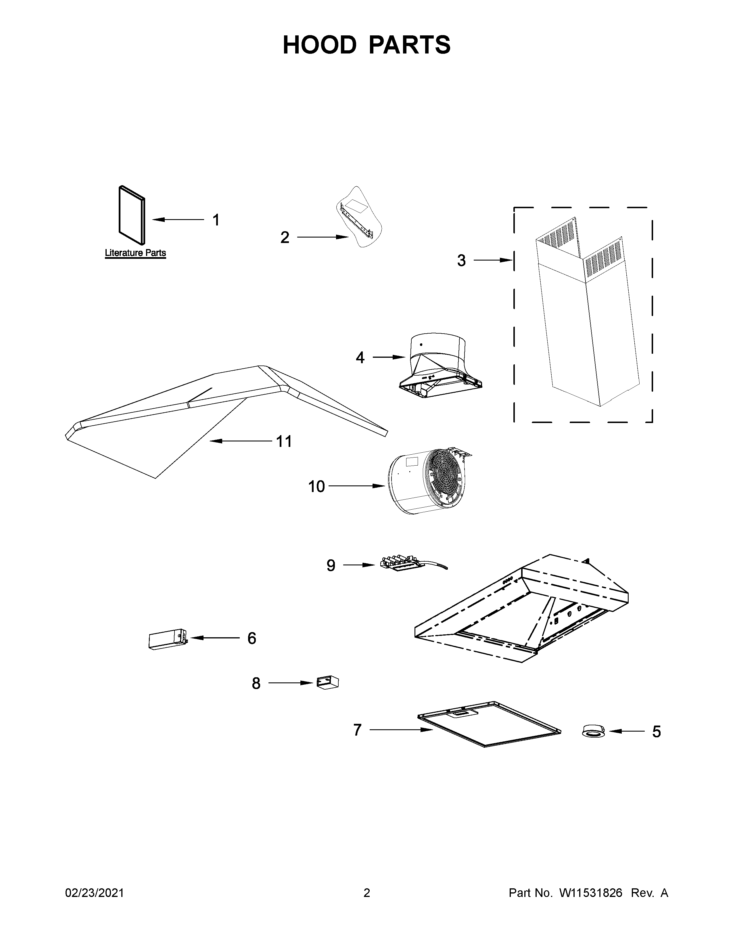 Hood parts
