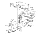 GE MSG22GABCWW freezer section diagram