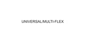 Universal/Multiflex (Frigidaire)