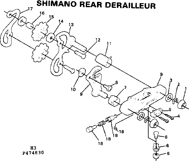 derailleur part names