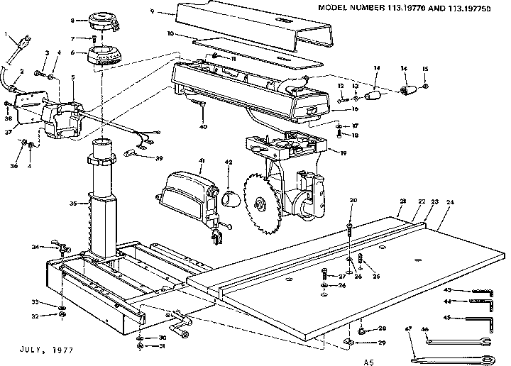 CRAFTSMAN CRAFTSMAN 10-INCH RADIAL SAW Parts | Model ...