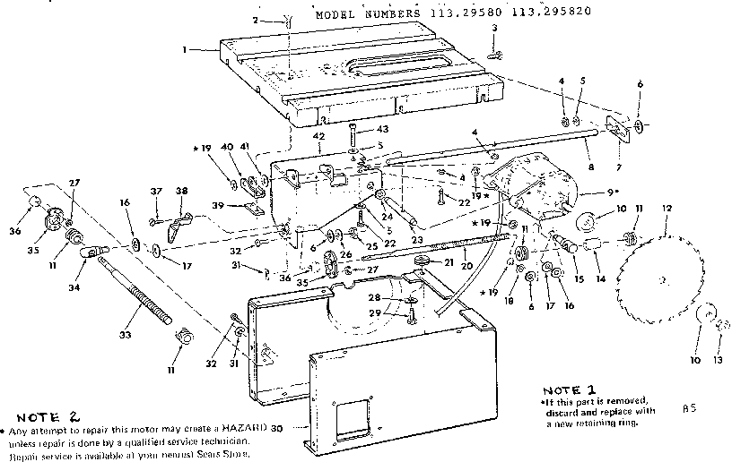 Wiring Diagram For Craftsman Table Saw