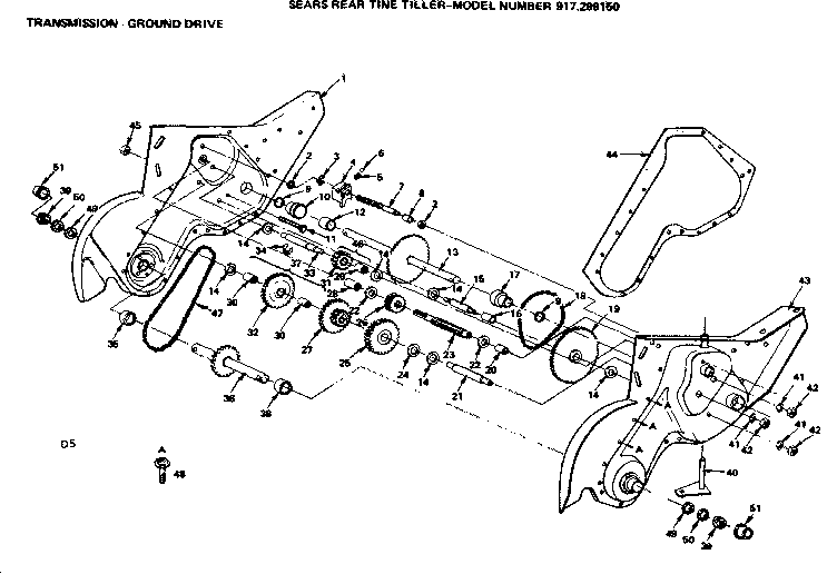 Craftsman Rear Tine Tiller Transmission Diagram Hanenhuusholli