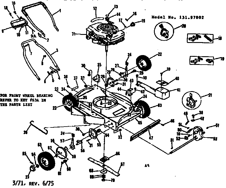 CRAFTSMAN Craftsman 22 In Self-Propelled Lawn Mower Parts | Model