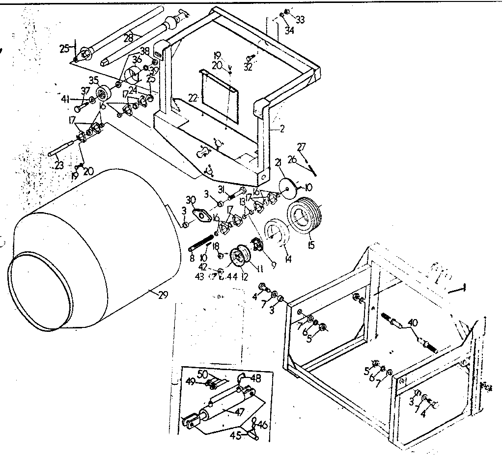 Cement Mixer Parts Diagram