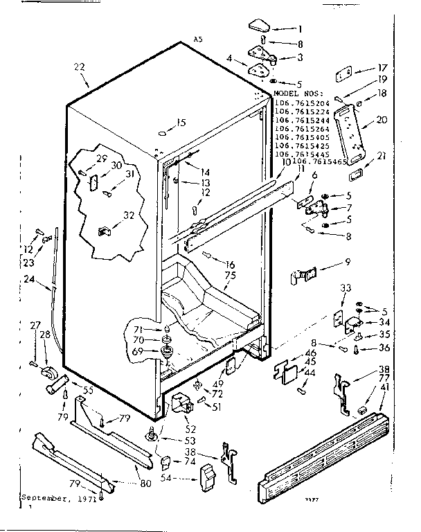 Sears Refrigerator Parts Diagram