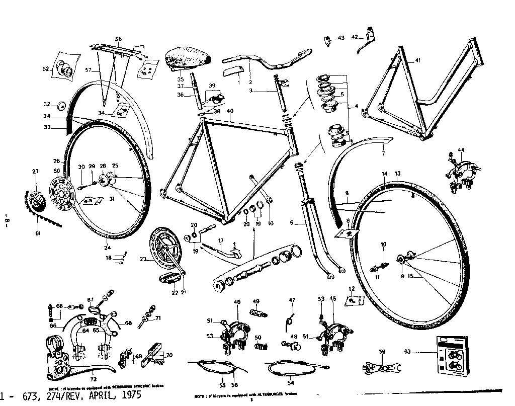 trek bike parts list