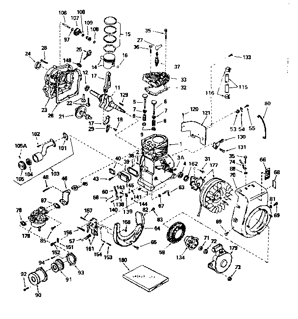 TECUMSEH TECUMESH 4 CYCLE ENGINE Parts | Model hs4055515g | Sears ...