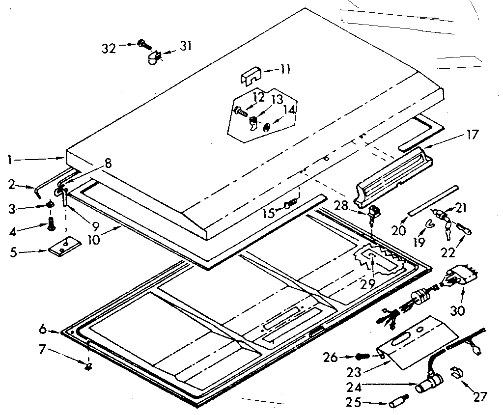 Kenmore 198711642 Chest Freezer Parts Sears Partsdirect