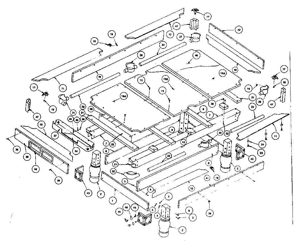 Sears Model 52725268 Pool Table Genuine Parts